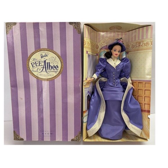 1997 Mattel Mrs. P.F.E. Albee Barbie Doll  Avon Special Edition NEW IN BOX! - Picture 2 of 8